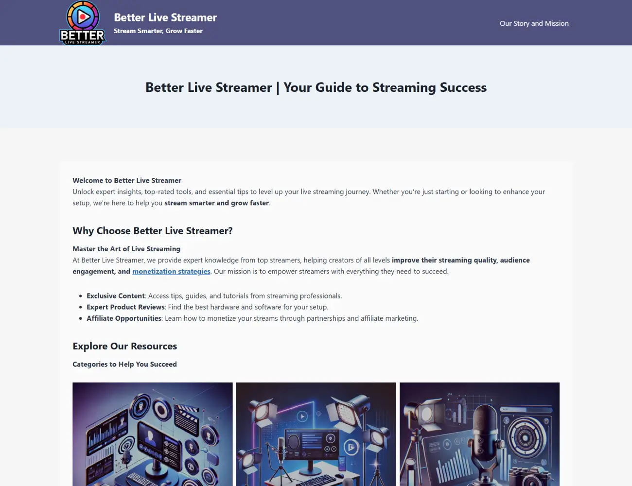 BETTER LIVE STREAMER